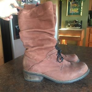 Wolky brown leather boots size 40, US 9.